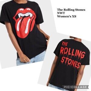 The Rolling Stones Halloween T-Shirt 2-Sided Shirt Women's Size XS NEW